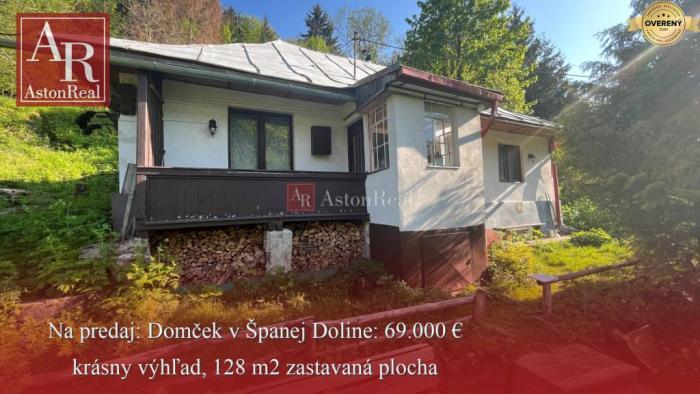 Reality RODINNÝ DOM / chalupa v Španej Doline, blízko Banskej Bystrice