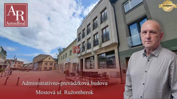 Reality PREDAJ: Administratívno - prevádzková budova - Ružomberok - Mostová