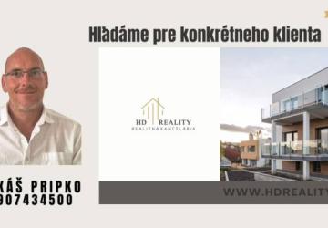 Reality Hľadáme pre klienta rodinný dom v obci Bobrovec