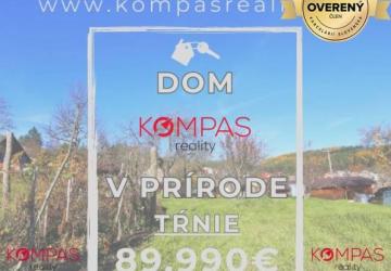 Reality ÚTULNÝ DOMČEK V PRÍRODE,IDEÁLNY NA CHALUPÁRČENIE ALEBO POKOJNÉ BÝVANIE