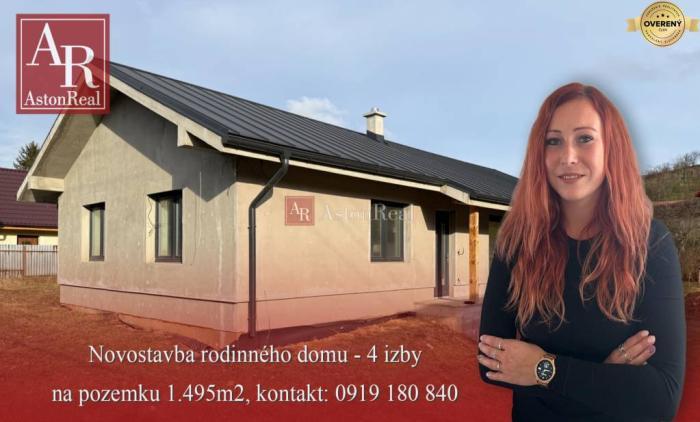 Reality TOP NOVOSTAVBA !!! SAMOSTATNÝ 4-izb BUNGALOV - len 14 min od Ilavy