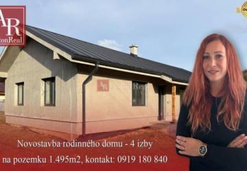 Reality TOP NOVOSTAVBA !!! SAMOSTATNÝ 4-izb BUNGALOV - len 14 min od Ilavy