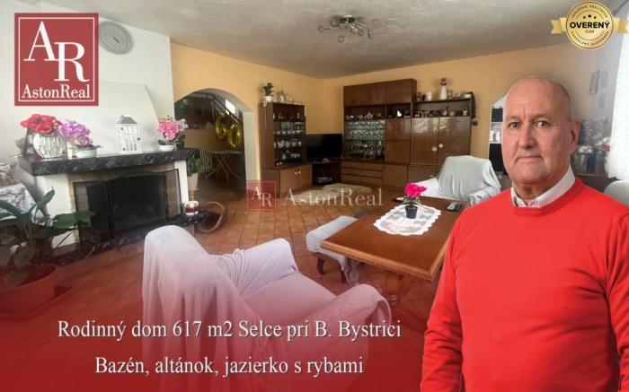 Reality REZERVOVANÉ: Rodinný dom: 617 m2 - Selce pri B. Bystrici - bazén