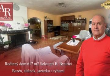 Reality REZERVOVANÉ: Rodinný dom: 617 m2 - Selce pri B. Bystrici - bazén