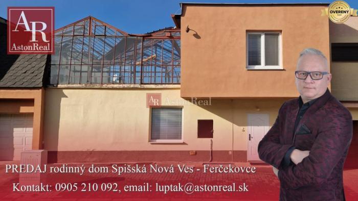 Reality AstonReal: EXKLUZÍVNE predaj rodinný dom Spišská Nová Ves - Ferčekovce