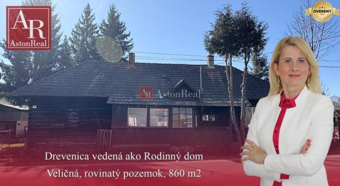 Reality Predaj DREVENICE s rovinatým pozemkom v obci Veličná, 860 m2