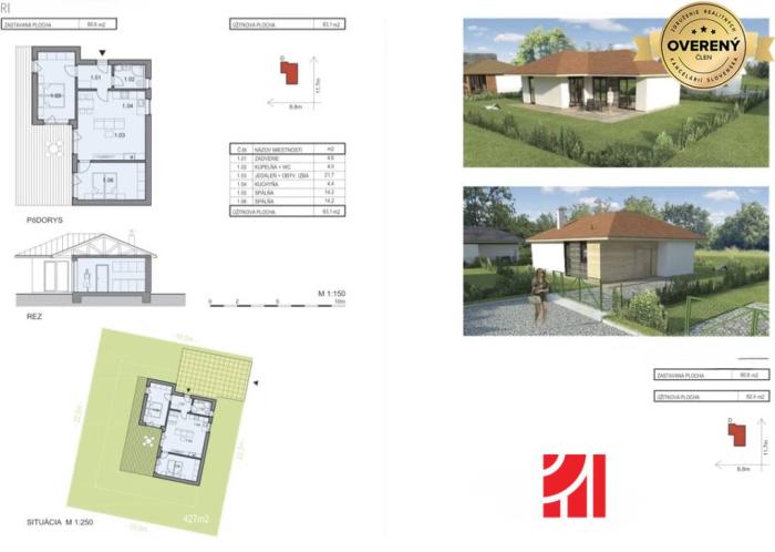 Reality MODERNÝ 4-IZB. REKREAČNÝ DOM, NOVOSTAVBA, ZELENÁ VODA, SÚKROMIE,