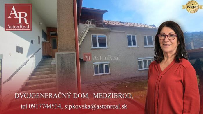 Reality DVOJGENERAČNÝ DOM,  MEDZIBROD okr. Banská Bystrica