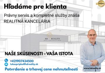 Reality Hľadáme pre klienta rodinný dom v obci Demänová