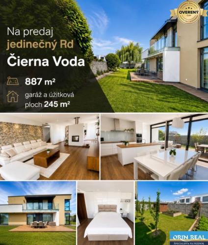Reality Jedinečný moderný Rodinný dom Čierna Voda-Chorvátsky Grob 887m2
