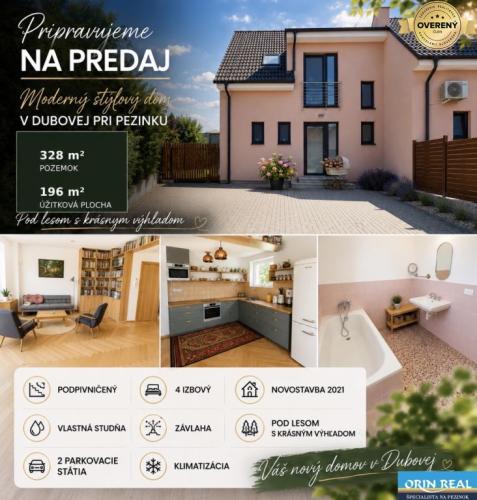Reality Nádherný 4izbový dom Novostavba v obci Dubová 196m2 - pivnica