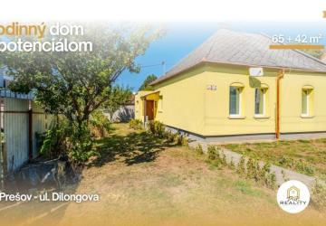 Reality PREDAJ | RD s garážou s výnimočným potenciálom – Dilongova, Prešov