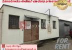 Reality NA PRENÁJOM: Zámočnícka dielňa/ Výrobný priestor- Dubnica nad Váhom