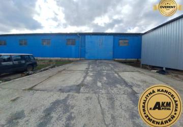 Reality Prenájom  plechovej haly  s rampou,  528 m2   (328 + 200), Zvolen