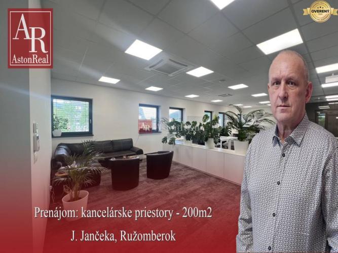 Reality PRENÁJOM: Administratívne, kancelárske priestory - J. Jančeka