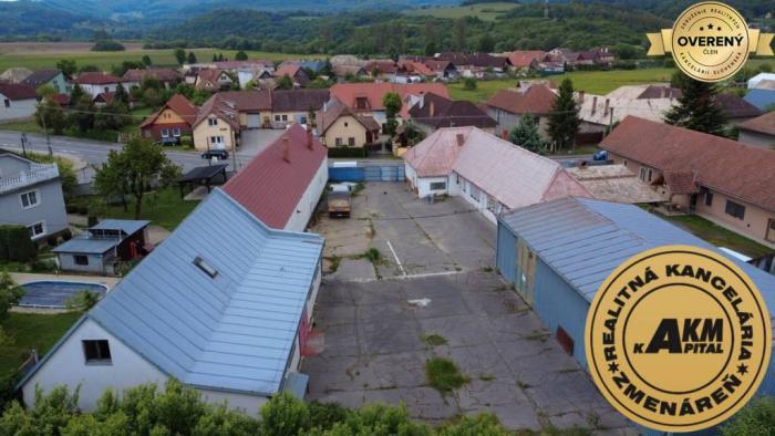 Reality VÝROBNÉ A SKLADOVÉ PRIESTORY +  RD NA PREDAJ,  ZVOLENSKA SLATINA