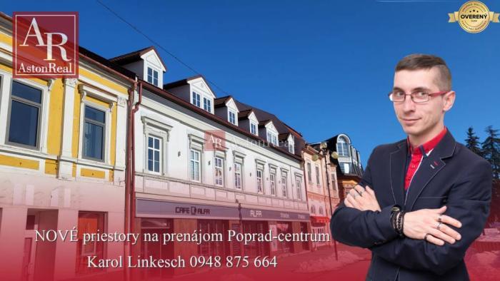 Reality Prenájom kancelárskych priestorov - POPRAD - centrum - od 37 do 40m2