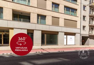 Reality AXIS REAL | Dunajská obch. priestor 107 m2 z ulice, novostavba, garáž