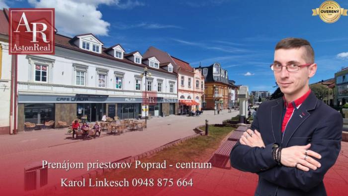 Reality PRENÁJOM Priestory Poprad - Námestie Sv.Egídia - prízemie - 35 m2