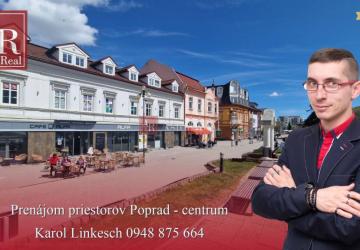 Reality PRENÁJOM Priestory Poprad - Námestie Sv.Egídia - prízemie - 35 m2