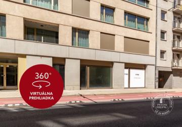 Reality AXIS REAL | Dunajská obch. priestor 107 m2 z ulice, novostavba, garáž