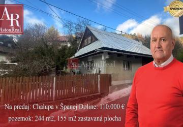 Reality PREDAJ: Chalupa v Španej Doline, pozemok 244 m2