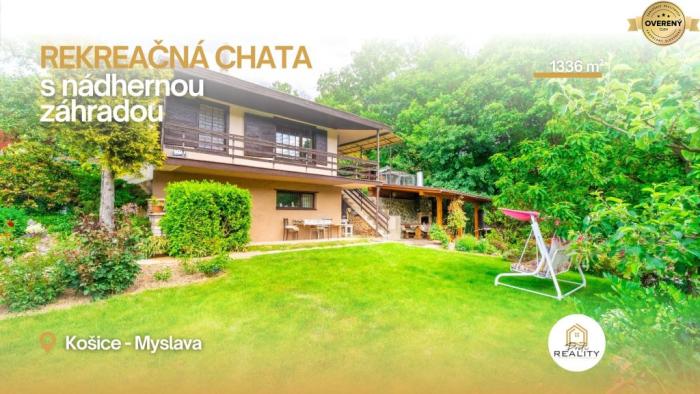 Reality PREDAJ | Rekreačná chata s rajskou záhradou 1 336 m²  Košice, Myslava