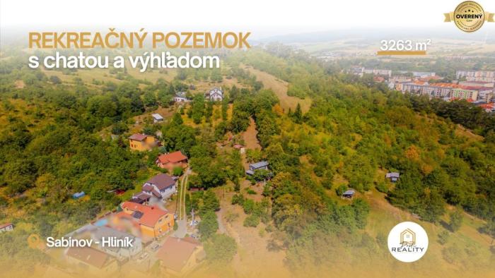 Reality PREDAJ | REKREAČNÝ POZEMOK 3263 m² s CHATOU A VÝHĽADOM
