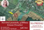 Reality IBA U NÁS! Investičný stavebný pozemok 4.888m2, Svinná, Trenčín