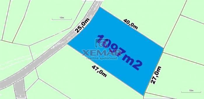 Reality Predaj- pozemok- 1097m2 (9,-€/m2)-  Hriňová(Krivec)- Krížne cesty