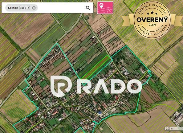 Reality RADO | Slavnica - investičný pozemok