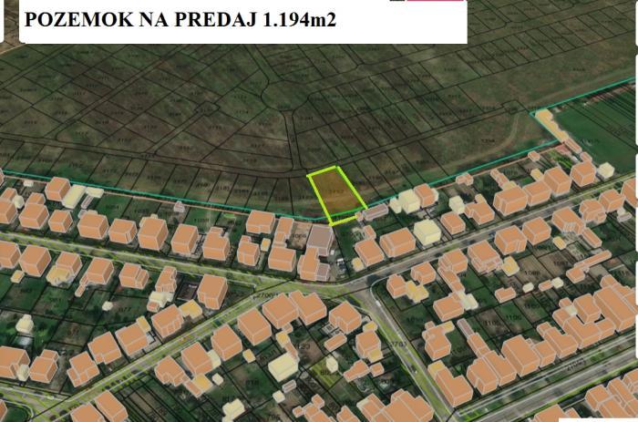 Reality Na predaj investičný pozemok vo Vajnoroch - Nemecká Dolina 1.194m2.