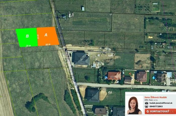 Reality 7 árová stavebná parcela v prímestskej obci Prešova - Fintice