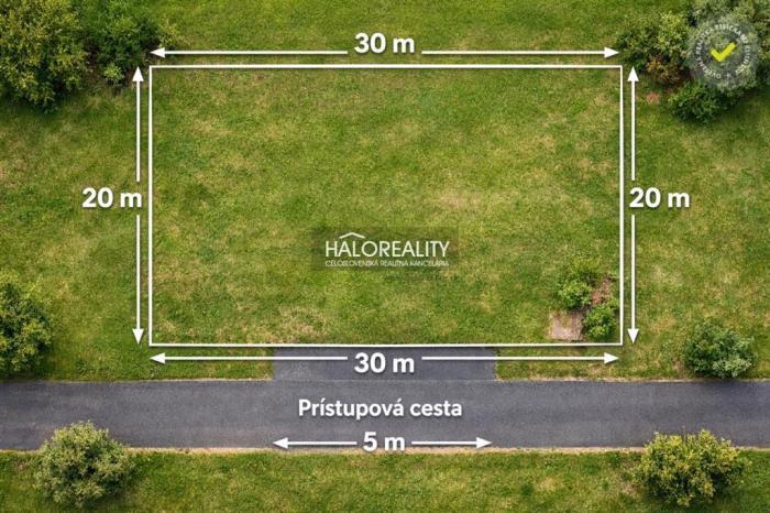 Reality Predaj, pozemok pre rodinný dom 601 m2 Poľný Kesov