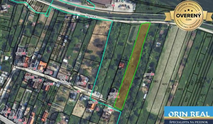Reality PREDAJ INVESTIČNÉHO POZEMKU V ŠENKVICIACH NA VÝSTAVBU RD - 2197 m2