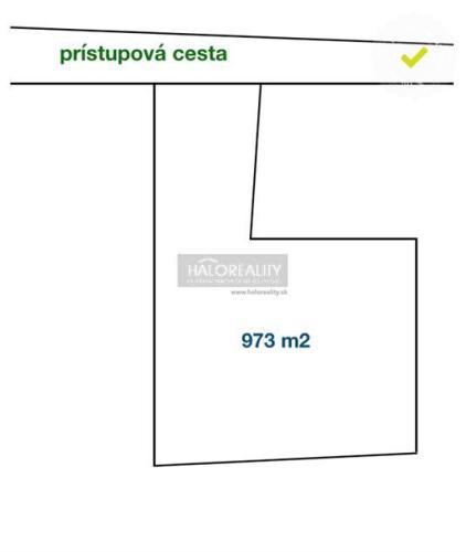 Reality Predaj, pozemok pre rodinný dom   973 m2 Kokošovce - ZNÍŽENÁ CENA