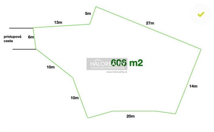 Reality Predaj, pozemok pre rodinný dom   606 m2 Bardejov
