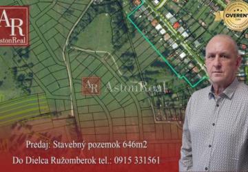 Reality PREDAJ: Stavebný pozemok 646m2, Ružomberok - Do Dielca