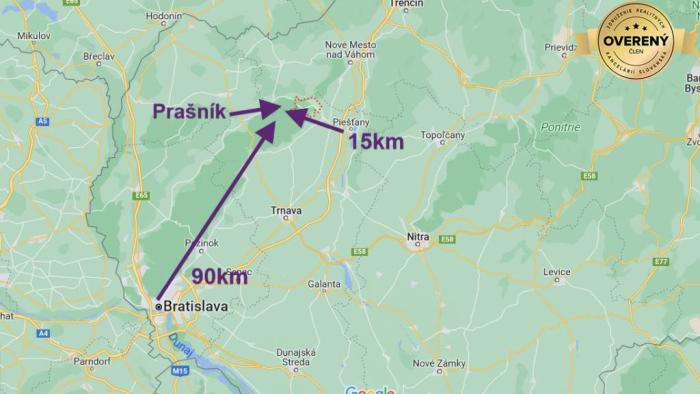 Reality Orná pôda 2 x 6.000m2 v obci Prašník. okr. Piešťany