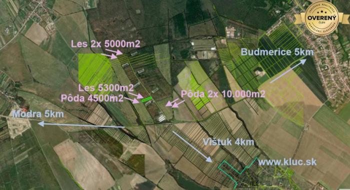 Reality Hľadáte pôdu, les alebo lúku v okrese Pezinok? Budmerice