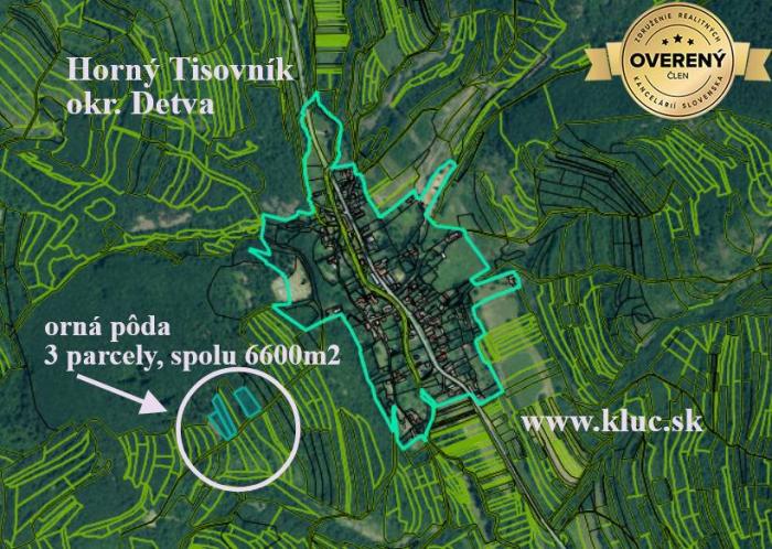 Reality Ponúkame pozemky, od 1000m2, pôdu a les, spolu viac ako 4ha.