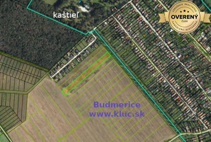 Reality Investičná príležitosť. Pôda pri budmerickom kaštieli.