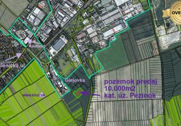 Reality Pozemok na investíciu, pri priemyslenej zóne, pri novom obchvate.