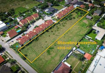 Reality RADO | Stavebný pozemok pre developerov | 4205 m² | Miloslavov