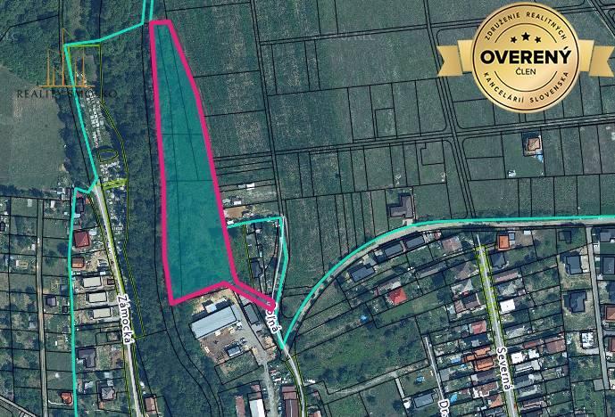 Reality Pozemok na podnikanie v priemyselnej časti - Veľký Šariš