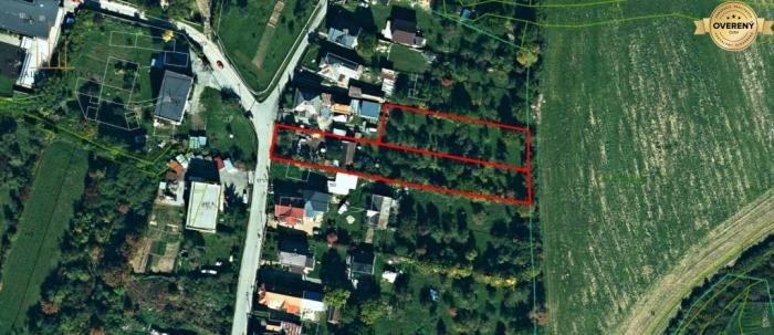 Reality Na predaj pozemky 3175m2 určené k výstavbe rodinných domov - Kecerovsk