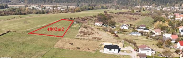 Reality Dolná Tižina 15 km od Žiliny -na predaj pozemok o rozlohe 4.802m2.