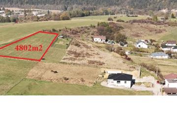 Reality Dolná Tižina 15 km od Žiliny -na predaj pozemok o rozlohe 4.802m2.