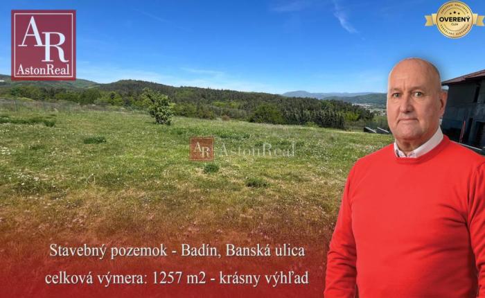 Reality Predaj: Stavebný pozemok 1257 m2, Badín - Banská ul.