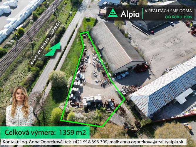 Reality Stavebný na komerčné účely, Liptovský Hrádok, Liptovský Hrádok, Cesta pri železnici